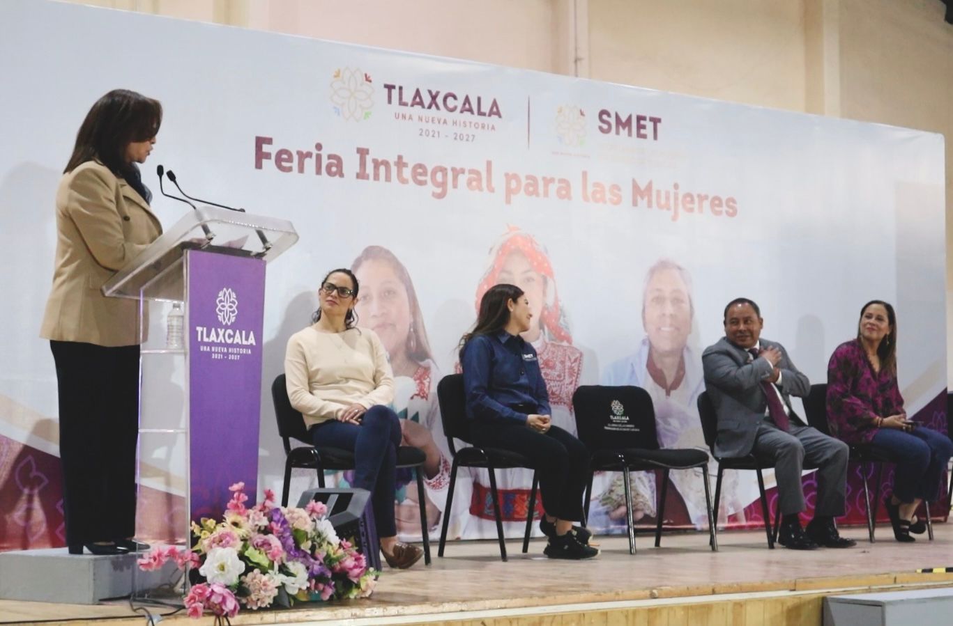 Reconoce gobernadora Lorena Cuéllar el compromiso del Presidente Javier Rivera con las mujeres de Apizaco y Tlaxcala